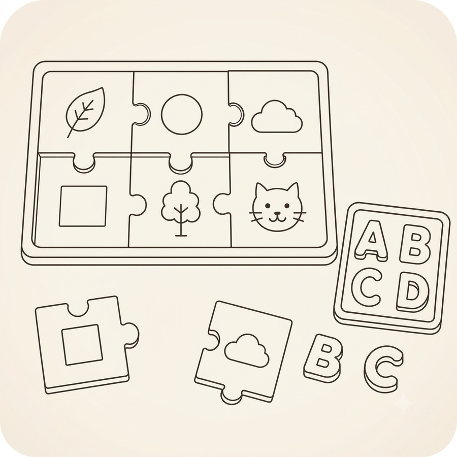 Vkládačky a puzzle