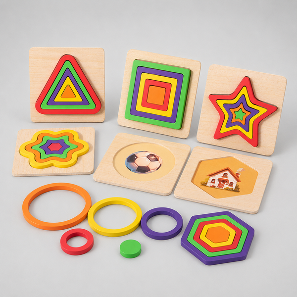 Sada tvarových puzzle