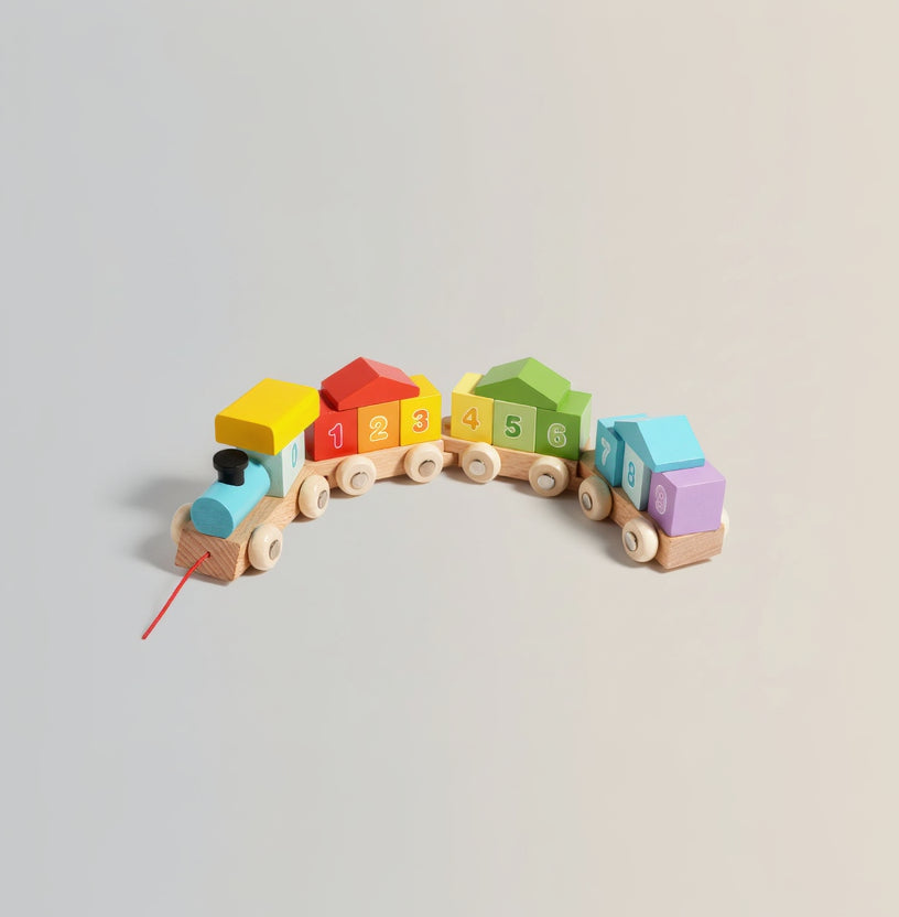 Vláček s čísly a barvami