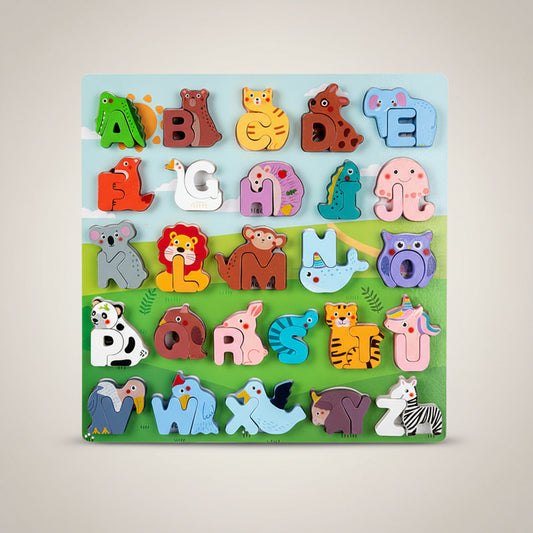 Anglická abeceda se zvířátky