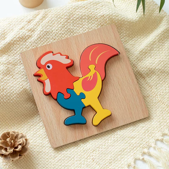 Objemové puzzle - Kohout